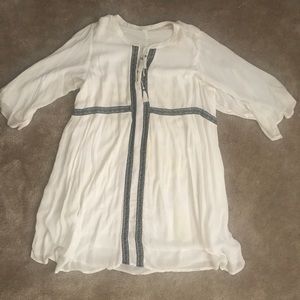 Black and white boho dress